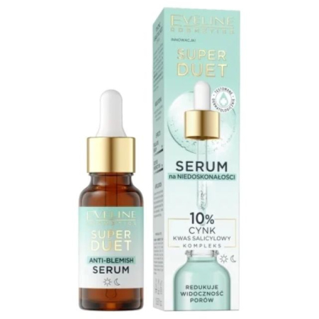 INGRIJIRE TEN - Ser concentrat pentru ten gras/mixt/tendință acneică cu 10% Zinc și Acid Salicilic Eveline 18 ml