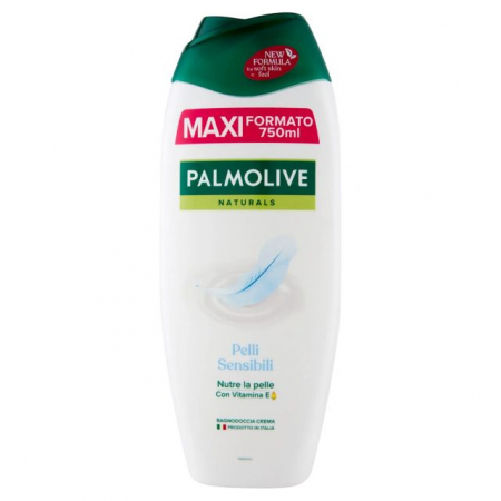 Gel de dus - Gel de duș cremă pentru piele sensibilă Palmolive Naturals 750 ml