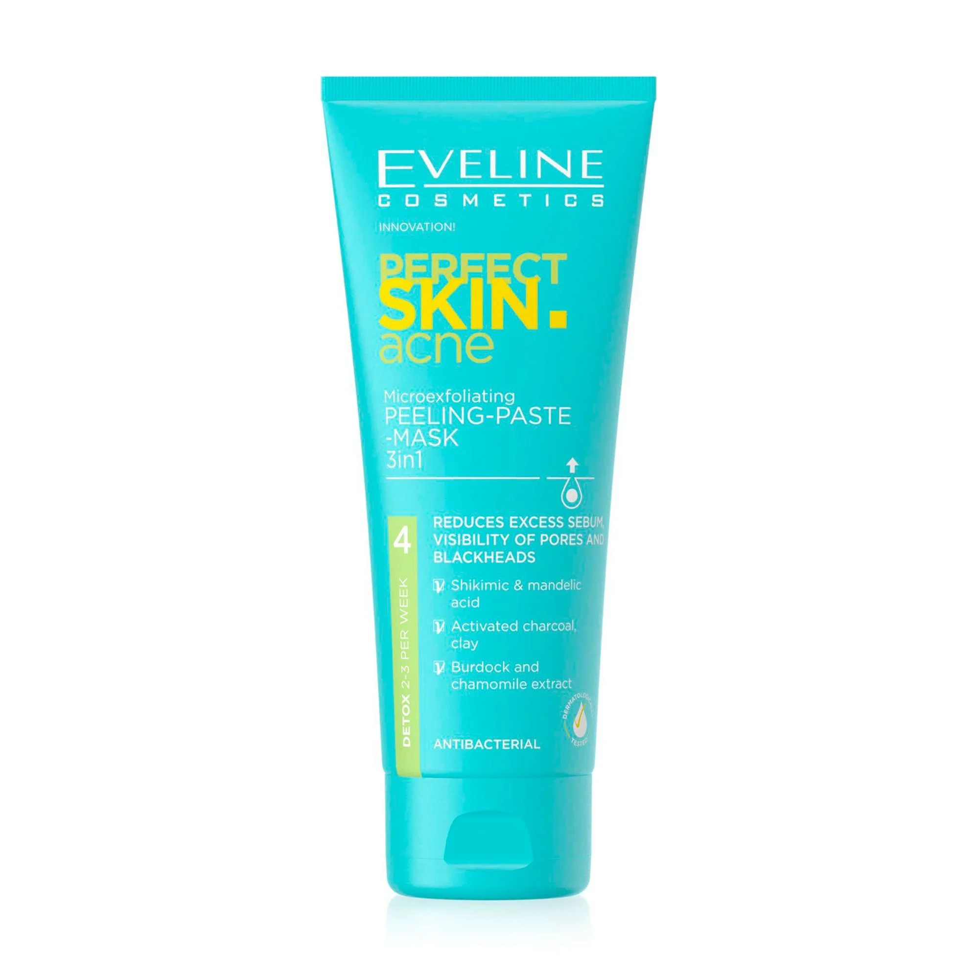 Masti - Masca cu pasta de peeling micro-exfolianta 3 in 1 Perfect Skin acne Eveline
