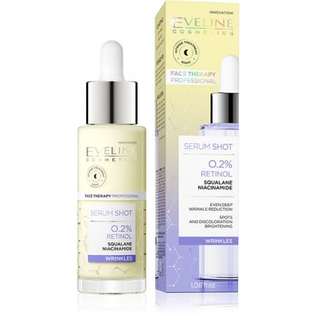Seruri - Ser antirid Serum Shot 0,2% Retinol Squalane Niacinamidă Eveline