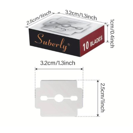 ACCESORII MANICHIURA/PEDICHIURA - Set 10 lame aparat călcâie Suberly