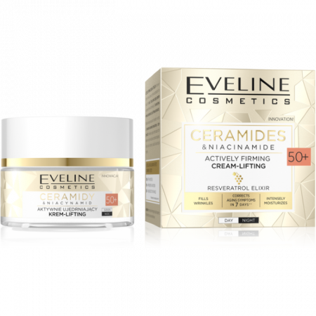 Creme de zi / noapte - Crema Lifting Fermitate 50+ Ceramides & Niacinamide Eveline