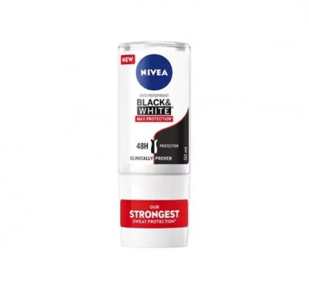 Deodorante dama/barbati - Antiperspirant Roll On NIVEA Black & White Max Protection 50 ml