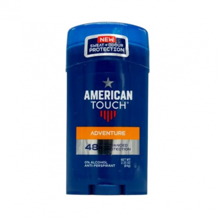 Deodorante dama/barbati - Antiperspirant Stick Adventure American Touch 64 g