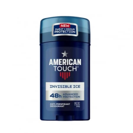 Deodorante dama/barbati - Antiperspirant Stick Invisible Ice American Touch 64 g