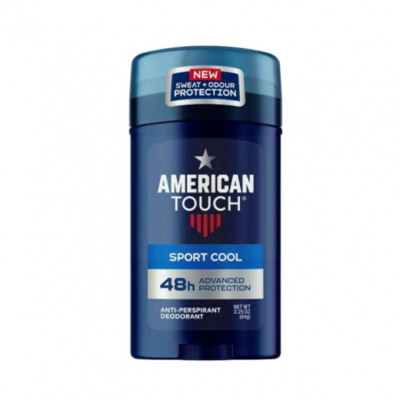 Deodorante dama/barbati - Antiperspirant Stick Sport Cool American Touch 64 g