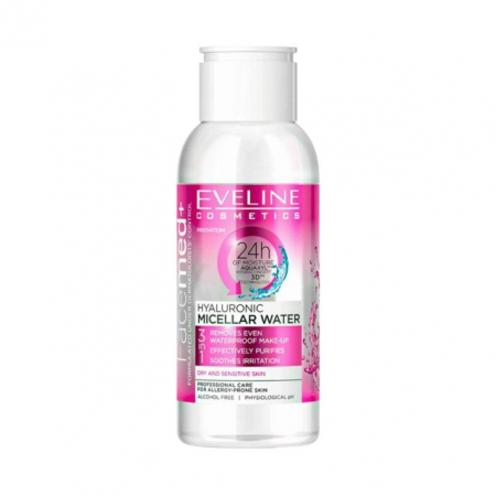 Apa micelara - Mini Apa micelara cu Acid Hyaluronic 3 in 1 Eveline 100 ml
