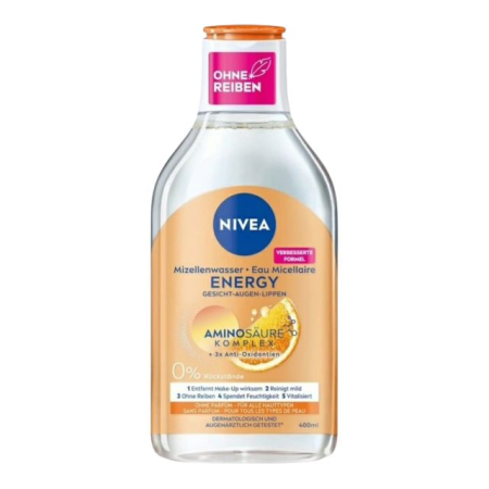 Apa micelara - Apă micelară pentru față/ochi/buze NIVEA Energy 400 ml