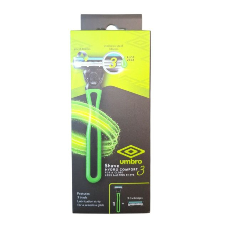 PRODUSE BARBATI - Aparat de ras + 3 rezerve Shave Hydro Comfort 3 Umbro