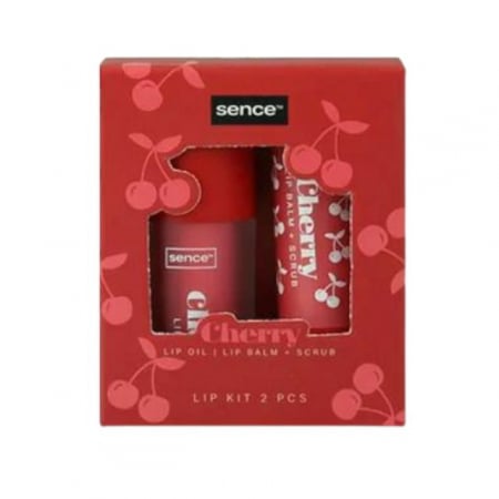 Scrub - Balsam buze cu scrub 4 g + Ulei buze Cherry Sence 2.5 ml