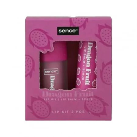Scrub - Balsam buze cu scrub 4 g + Ulei buze Dragon Fruit Sence 2.5 ml