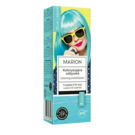 Balsam par - Balsam de păr colorant Blue Lagoon MARION 2 x 35 ml