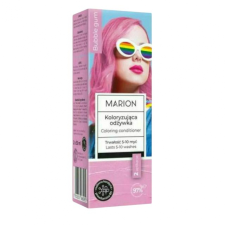 Balsam par - Balsam de păr colorant Bubble Gum MARION 2 x 35 ml