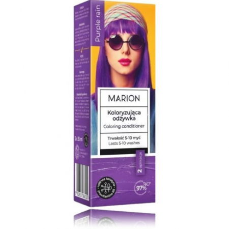 Balsam par - Balsam de păr colorant Purple Rain MARION 2 x 35 ml