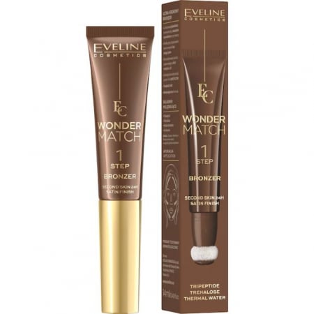 Contouring - Bronzant facial ultra-cremos 02 Wonder Match Eveline 14 ml