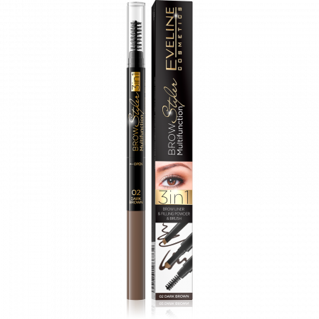 Creion sprancene - BROW STYLER 3IN1 MULTIFUNCTION Eveline