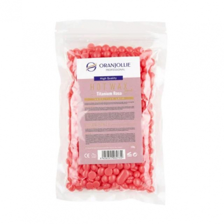 Accesorii depilare - Ceară granule Titanium Rosa Oranjollie 100g