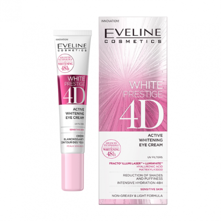 Creme/seruri ochi - Crema activă cu efect de albire a conturului ochilor 4D White Prestige 20 ml