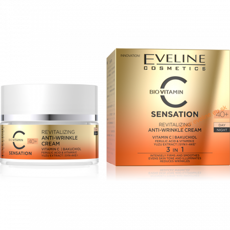 Creme/seruri ochi - Crema antirid revitalizanta 40+ Zi/Noapte C SENSATION Eveline