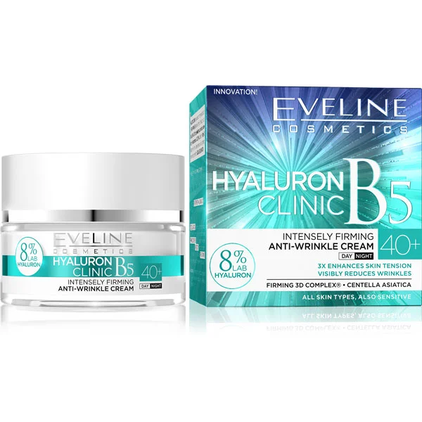 Crema Antirid si Fermitate Hyaluron Clinic B5 40+ Eveline