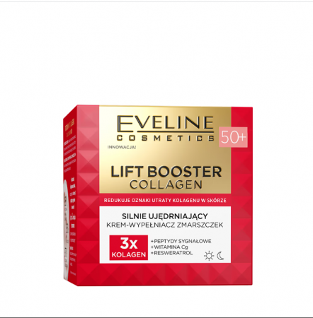 Crema cu efect intens de fermitate si umplere a ridurilor Lift Booster Colagen 50+