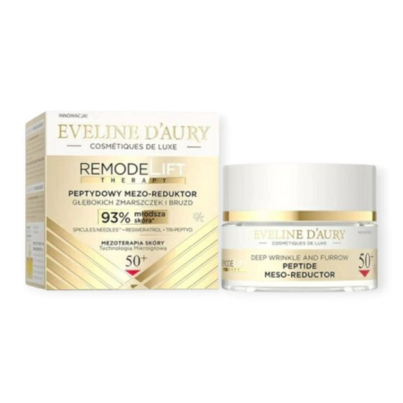 Creme de zi / noapte - Cremă de față RemodeLift Therapy pentru reducerea ridurilor și liniilor adânci 50+ Eveline D'Aury 50 ml