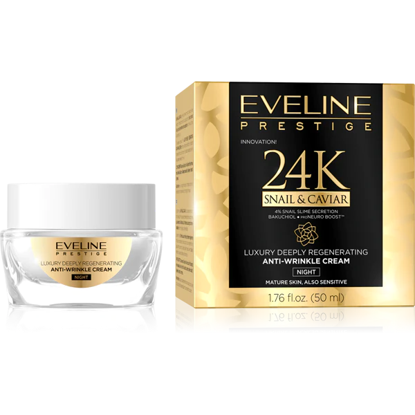 Creme de zi / noapte - Crema de noapte antirid 24K Snail&Caviar