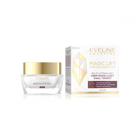 Crema de noapte Multi-Lifting pentru modelarea ovalului fetei Magic Lift Eveline