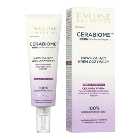 Creme de zi / noapte - Cremă hidratantă și hrănitoare Cerabiome PDRN Skin Barrier Repair Moisturizing & Nourishing Cream Eveline 50 ml