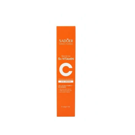 Creme/seruri ochi - Cremă hidratantă și revigorantă pentru ochi Skin Active 5x Vitamin C SADOER 20 g