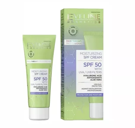 Creme de zi / noapte - Crema hidratanta SPF 50 Eveline
