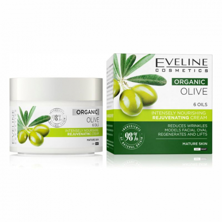 Creme de zi / noapte - Crema hranitoare de zi&noapte Organic Olive + 6 Oils