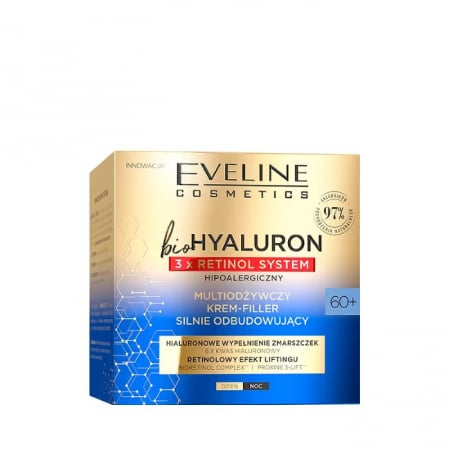 Creme de zi / noapte - Crema Multi Nutritiva 60+ bioHYALURON 3x RETINOL SYSTEM Eveline