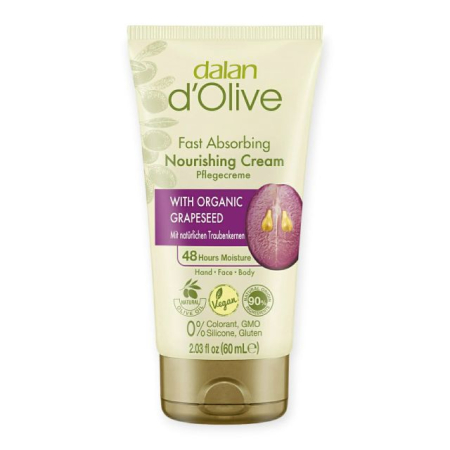 Crema maini - Cremă nutritivă pentru mâini/față/corp cu semințe de struguri Dalan 60 ml