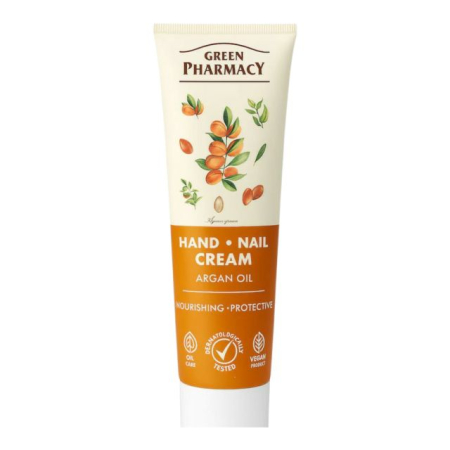 INGRIJIRE CORP - Cremă pentru mâini/unghii cu ulei de argan Green Pharmacy 100 ml