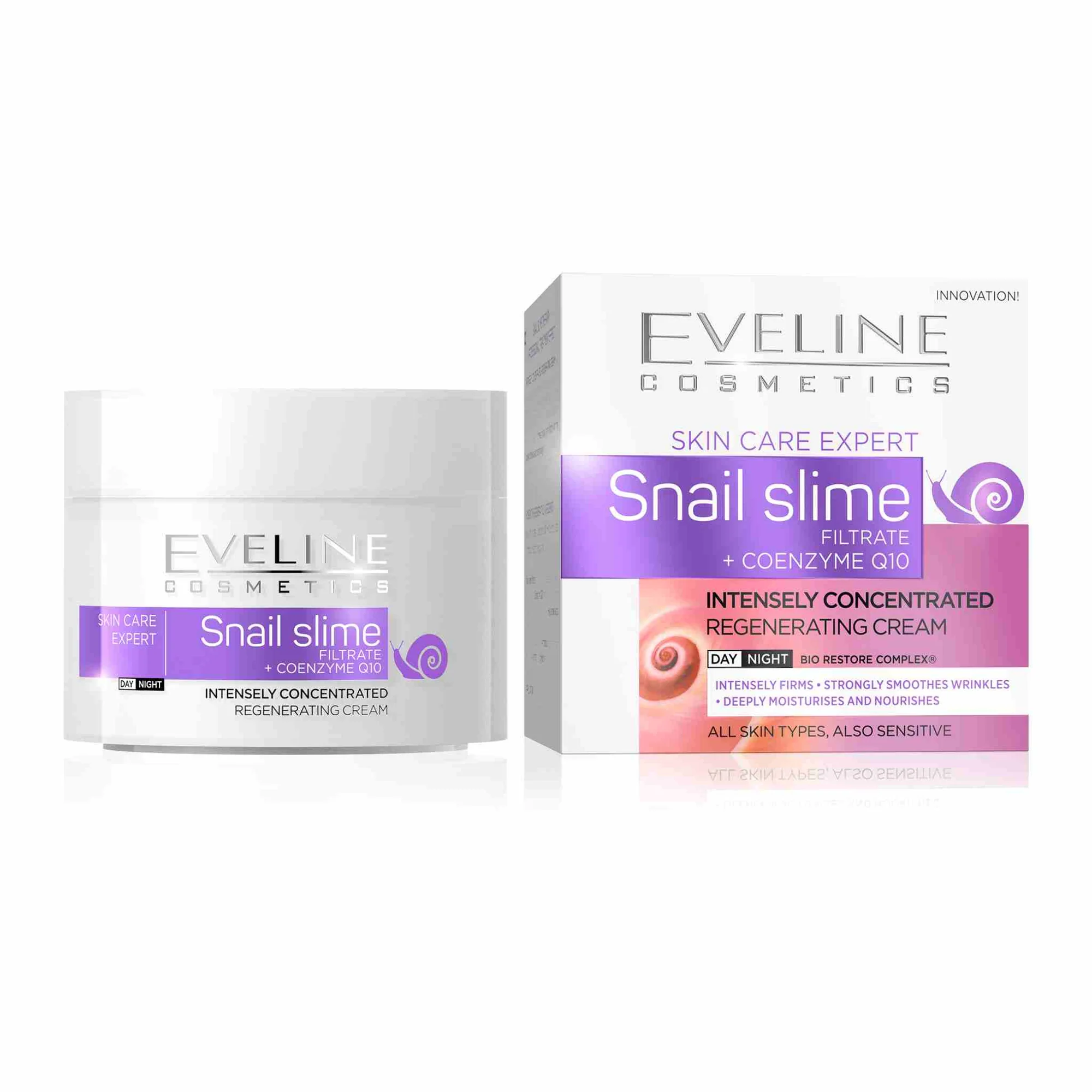 Creme de zi / noapte - Crema regeneranta de zi&noapte Snail Slime + Coenzyme Q10