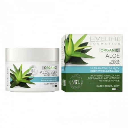 Crema ultra-hidratanta de zi&noapte, Organic Aloe Vera + Matcha