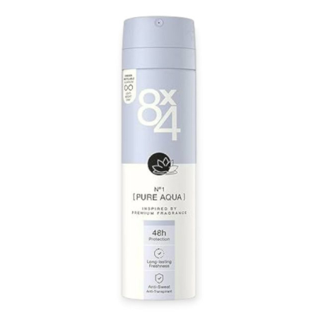 Deodorante dama/barbati - Deo spray 8 X 4 Pure Aqua 150 ml
