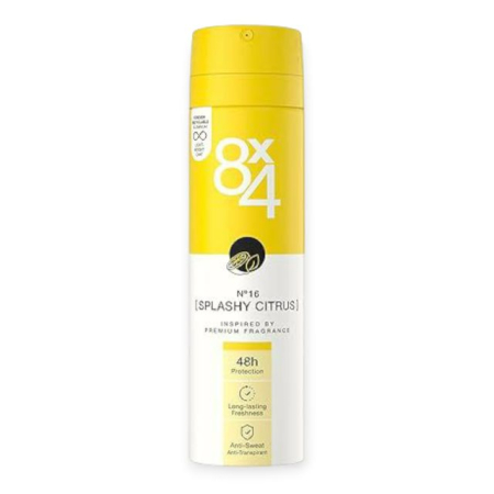 Deodorante dama/barbati - Deo spray 8 X 4 Splashy Citrus 150 ml
