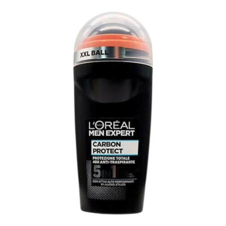 PRODUSE BARBATI - Deodorant roll on Carbon Protect 5in1 L'Oréal 50 ml