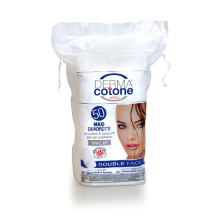 Dischete demachiante / Servetele demachiante - Dischete demachiante pătrate Dermacotone 50 buc.