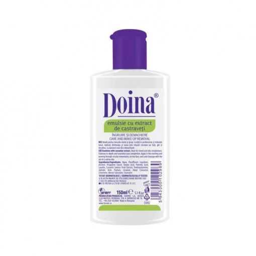 Lapte demachiant - Doina Emulsie cu extract de castraveți 150 ml