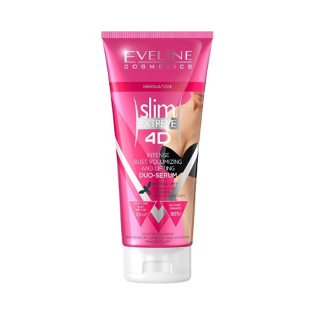 Crema de corp - Duo-Serum fermitate, tonifiere și lifting bust/decolteu Slim Extreme 4D Intense Bust Volumizing and Lifting Duo-Serum Eveline 200 ml