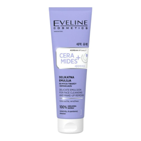 Lapte demachiant - Emulsie delicată pentru curățarea și demachierea feței Korean Rituals CERAMIDES+ Eveline 140 ml