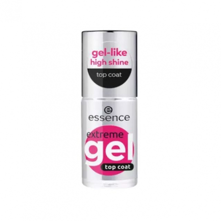 Baza, Top coat, Tratamente - Extreme gel top coat Essence 8 ml