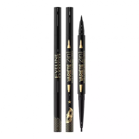 Creion dermatograf pleoape - Eyeliner cu efect dublu 2-1 Variete Eveline