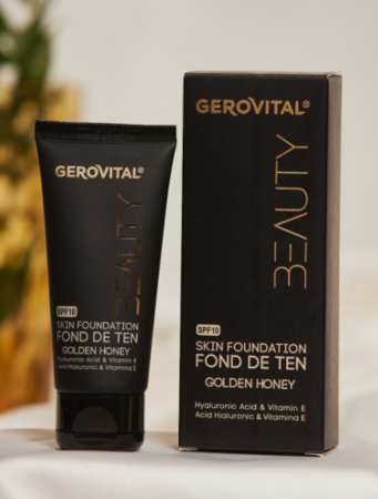 Fond de Ten cu Acid Hialuronic și Vitamina E Gerovital Beauty [0]
