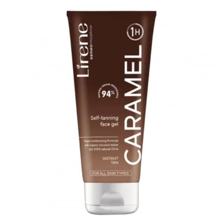 Lotiune autobronzanta - Gel autobronzant pentru față Caramel Perfect Tan Lirene 75 ml