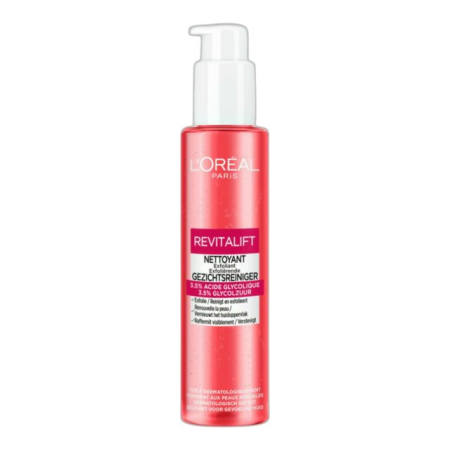 Gel de curatare - Gel de curățare facială cu 3.5% Acid Glicolic cu efect exfoliant L'Oréal Paris Revitalift 150 ml