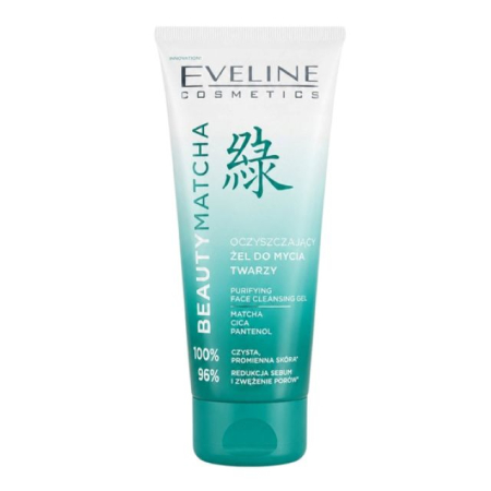 Gel demachiant - Gel de curățare purificator pentru ten mixt/gras Beauty Matcha Eveline 150 ml